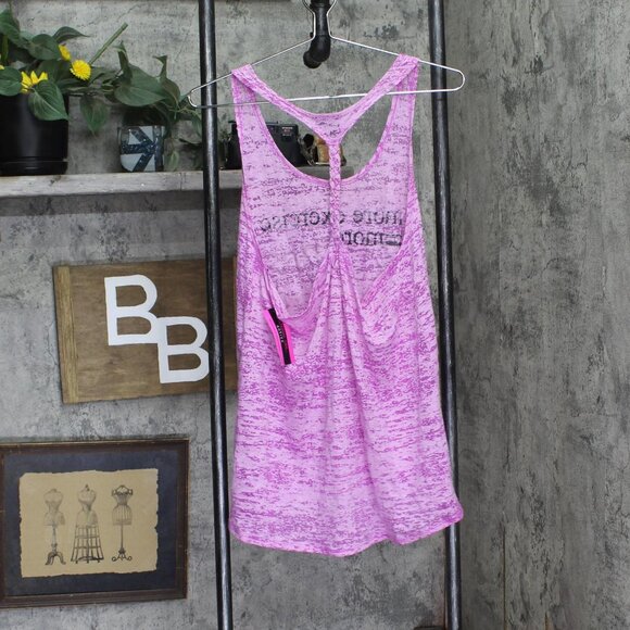 NWT Material Girl Juniors Braided-Back Graphic Tank Top Blooming Lotus Purple XL - Picture 4 of 10